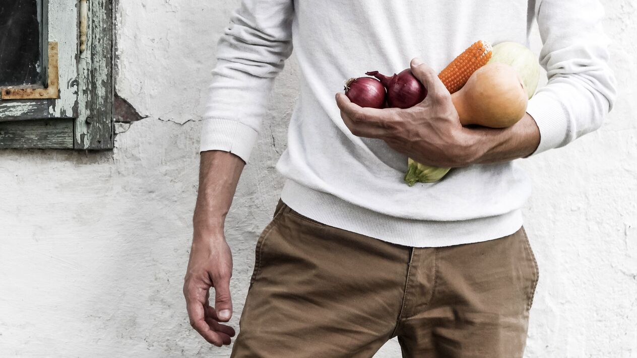 man healthy food is potency